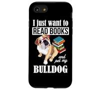 Funny Glasses Read Books & Pet Kids English Bulldog Lover Carcasa para iPhone SE (2020) / 7 / 8