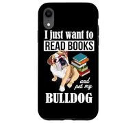 Funny Glasses Read Books & Pet Kids English Bulldog Lover Carcasa para iPhone XR