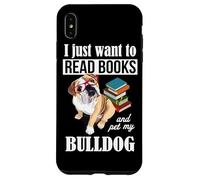 Funny Glasses Read Books & Pet Kids English Bulldog Lover Carcasa para iPhone XS Max