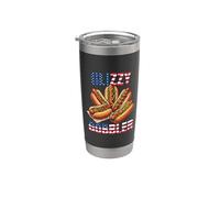 Funny Glizzy Gobbler Meme Hilarante Hot Dog Glizzy Loversg Vaso térmico de acero inoxidable de doble pared