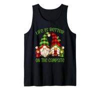 Funny GNOME Camper Quote Life Is Better On The Campsite Camiseta sin Mangas