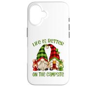 Funny GNOME Camper Quote Life Is Better On The Campsite Carcasa para iPhone 16