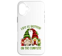 Funny GNOME Camper Quote Life Is Better On The Campsite Carcasa para iPhone 16 Plus