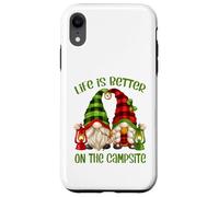 Funny GNOME Camper Quote Life Is Better On The Campsite Carcasa para iPhone XR