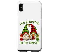Funny GNOME Camper Quote Life Is Better On The Campsite Carcasa para iPhone XS MAX