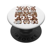 Funny GNOME Coffee Quote For Coffee Mom and Dad First Coffee PopSockets PopGrip Adhesivo