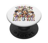 Funny GNOME Easter Fun Graphic For Spring Easter Egg Hunting PopSockets PopGrip Adhesivo