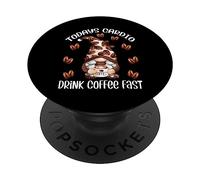 Funny GNOME For Coffee Lover and Women Who Loves Coffee PopSockets PopGrip Adhesivo