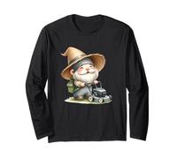 Funny Gnome Lawn Mowing Accessories For Men Lawn Care Dad Manga Larga