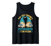 Funny GNOME Photographer Design Photography Is My Passion Camiseta sin Mangas