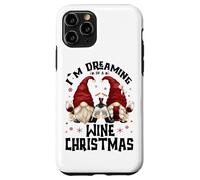 Funny Gnomes For Wine Lover I`m Dreaming of A Wine Christmas Carcasa para iPhone 11 Pro