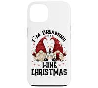 Funny Gnomes For Wine Lover I`m Dreaming of A Wine Christmas Carcasa para iPhone 13