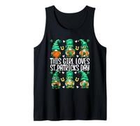 Funny Gnomes For Women This Girl Loves St. Patricks Day Camiseta sin Mangas