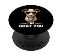 Funny Goat Farming Farmer Joke Goat Pun I've Goat You PopSockets PopGrip Adhesivo