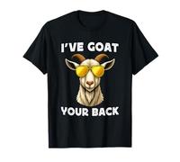 Funny Goat Farming Farmer Joke Goat Pun I've Goat Your Back Camiseta