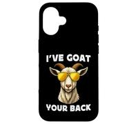 Funny Goat Farming Farmer Joke Goat Pun I've Goat Your Back Carcasa para iPhone 16