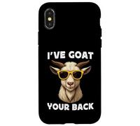 Funny Goat Farming Farmer Joke Goat Pun I've Goat Your Back Carcasa para iPhone X/XS