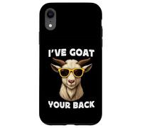 Funny Goat Farming Farmer Joke Goat Pun I've Goat Your Back Carcasa para iPhone XR