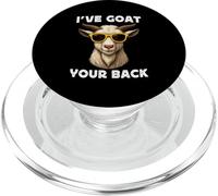 Funny Goat Farming Farmer Joke Goat Pun I've Goat Your Back PopSockets PopGrip para MagSafe