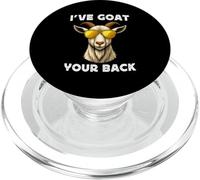 Funny Goat Farming Farmer Joke Goat Pun I've Goat Your Back PopSockets PopGrip para MagSafe
