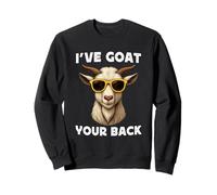 Funny Goat Farming Farmer Joke Goat Pun I've Goat Your Back Sudadera