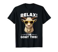 Funny Goat Farming Farmer Joke Goat Pun Relax I've Goat This Camiseta