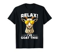 Funny Goat Farming Farmer Joke Goat Pun Relax I've Goat This Camiseta