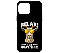Funny Goat Farming Farmer Joke Goat Pun Relax I've Goat This Carcasa para iPhone 16 Pro MAX