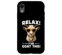 Funny Goat Farming Farmer Joke Goat Pun Relax I've Goat This Carcasa para iPhone XR