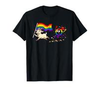 Funny Goat LGBT Rainbow Lesbianas Orgullo Gay Mujeres Hombres Camiseta