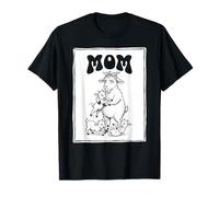 Funny Goat Mom Mama Kids Girls Womens Mother's Day Camiseta