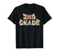 Funny Goat Segundo Grado Regreso a la Escuela Niños Niñas Camiseta