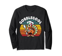 Funny Gobblegool Italian Gobble Turkey Day Otoño Acción de Gracias Manga Larga