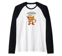 Funny Goblin Coffee Lover Too Much Caffeine Impossible Camiseta Manga Raglan