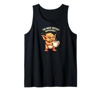 Funny Goblin Coffee Lover Too Much Caffeine Impossible Camiseta sin Mangas