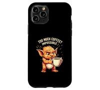 Funny Goblin Coffee Lover Too Much Caffeine Impossible Carcasa para iPhone 11 Pro