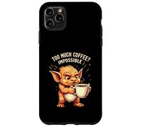 Funny Goblin Coffee Lover Too Much Caffeine Impossible Carcasa para iPhone 11 Pro MAX