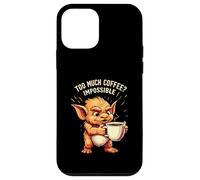 Funny Goblin Coffee Lover Too Much Caffeine Impossible Carcasa para iPhone 12 Mini