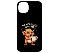 Funny Goblin Coffee Lover Too Much Caffeine Impossible Carcasa para iPhone 14 Plus