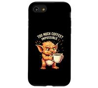 Funny Goblin Coffee Lover Too Much Caffeine Impossible Carcasa para iPhone SE (2020) / 7/8