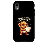 Funny Goblin Coffee Lover Too Much Caffeine Impossible Carcasa para iPhone XR