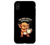 Funny Goblin Coffee Lover Too Much Caffeine Impossible Carcasa para iPhone XS MAX
