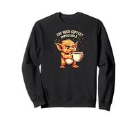 Funny Goblin Coffee Lover Too Much Caffeine Impossible Sudadera