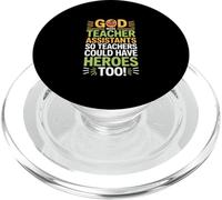 Funny God Made Teacher Assistants Heroes Diciendo PopSockets PopGrip para MagSafe