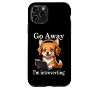Funny Golden Retriever Corgi Go Away Soy un Perro introvertido Carcasa para iPhone 11 Pro