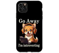 Funny Golden Retriever Corgi Go Away Soy un Perro introvertido Carcasa para iPhone 11 Pro MAX
