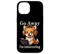 Funny Golden Retriever Corgi Go Away Soy un Perro introvertido Carcasa para iPhone 14
