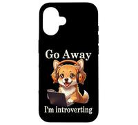 Funny Golden Retriever Corgi Go Away Soy un Perro introvertido Carcasa para iPhone 16