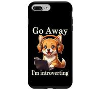 Funny Golden Retriever Corgi Go Away Soy un Perro introvertido Carcasa para iPhone 7 Plus/8 Plus