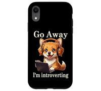 Funny Golden Retriever Corgi Go Away Soy un Perro introvertido Carcasa para iPhone XR